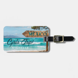 Roligt GIRLS RESA! Mexiko Anpassningsbar Bagagebricka