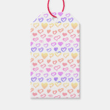 Roligt Girly Rainbow Glitter Hearts Läppar Mönster