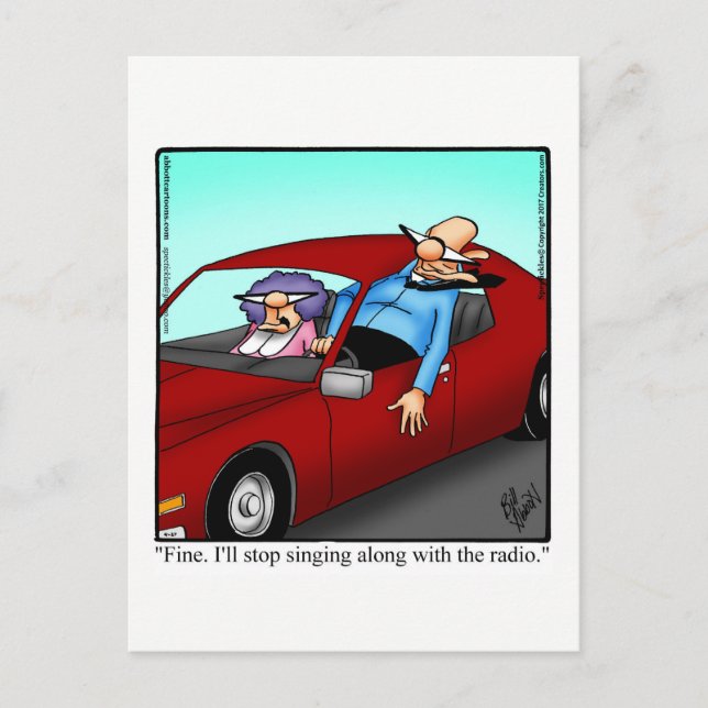 Roligt Glad årsdag Humor Postkort Vykort (Framsida)
