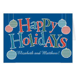 Roligt Glad helg Anpassningsbar Front, färgstarka Hälsningskort