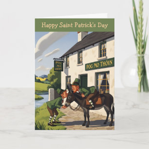Roligt Glad St. Patrick's Day Kort