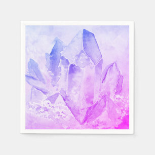 Roligt gladlynt Amethyst Crystal läka för *~* Pappersservett