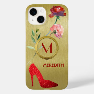 Roligt Glam Elegant Blommigt Monogram Namn
