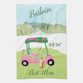 Roligt Glam Golf Cart Scenia Best Mamma Namn Kökshandduk