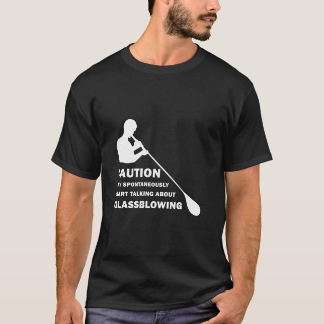 Roligt Glasblåsning T Shirt (Framsida)