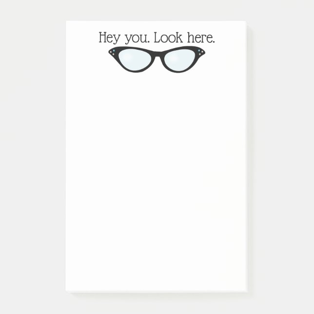 Roligt glasögon post-it block (Framsida)