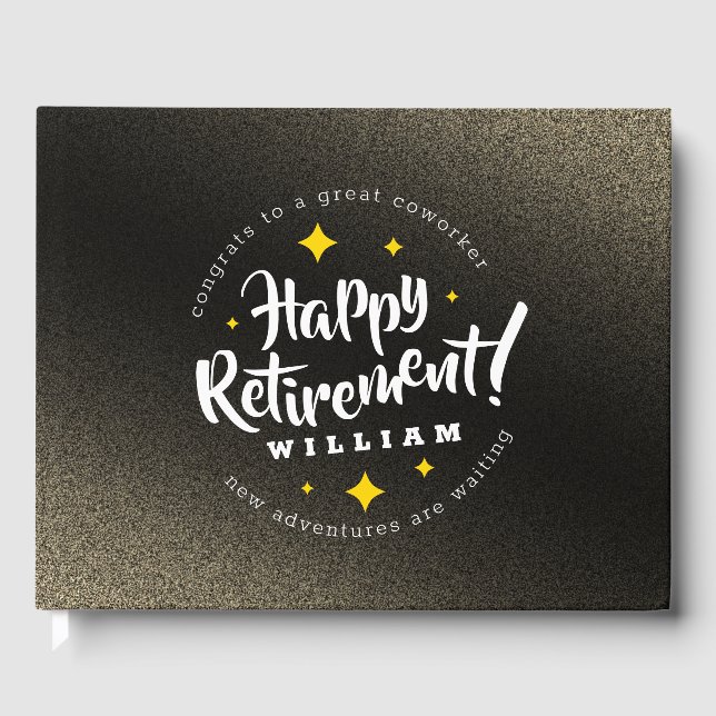 Roligt Glitter Stars Pension Nya Äventyr, Guld Gästböcker (Framsida)