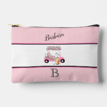Roligt Glitzy Golf Cart Monogram Namn