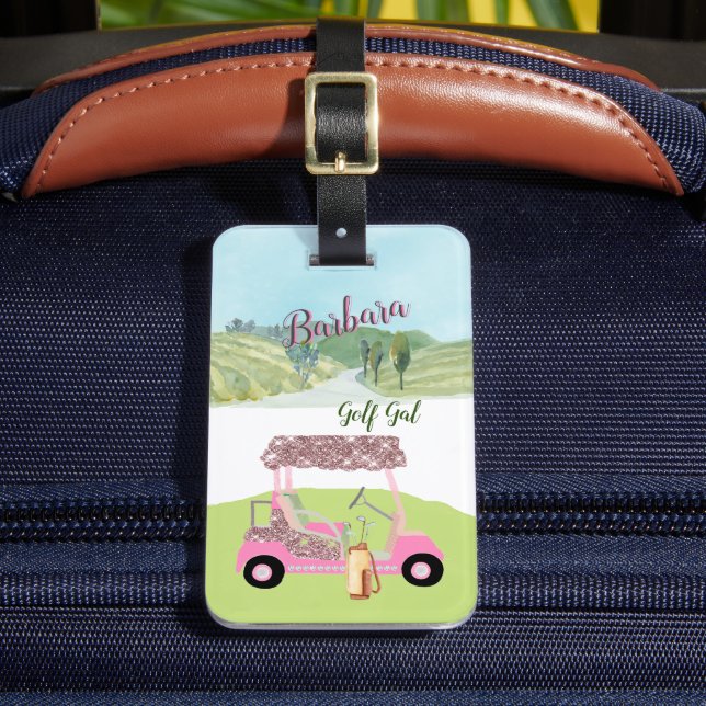 Roligt Glitzy Golf Gal Cart Scenia Bagagebricka (Framsida Insitu 2)