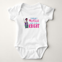 Roligt "Glöm prinsessa, jag vill vara en riddare"  T Shirt