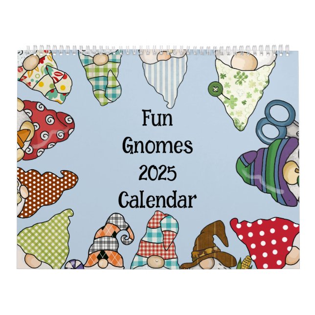 Roligt Gnomes 2025 Family Friendly Kalender (Omslag)