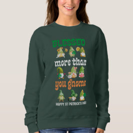 Roligt Gnomes BLESSED MER ÄN Lycklig St patricks d T Shirt