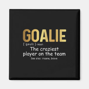 Roligt Goalie Gear Goalkeeper Definition Hockey So Magnet