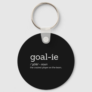 Roligt Goalie Goalkeeper Definition Soccer Hockey Nyckelring