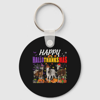 Roligt Goats Mummy Pilgrim Santa Costume Lycklig H Nyckelring