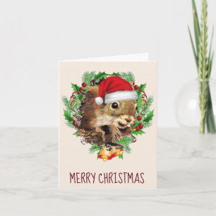 Roligt God jul-ekorre Humor-citat Kort