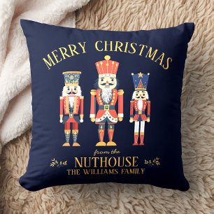 Roligt God jul från Nuthouse Nutcracker Kudde