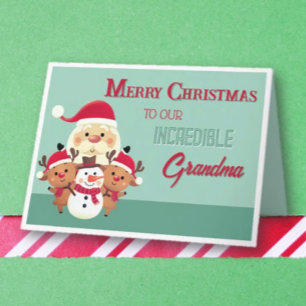 Roligt! God jul Grandma Kort