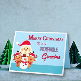Roligt! God jul Grandma Kort