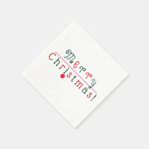 Roligt God jul, Hängning av ornament Art Colorful Pappersservett