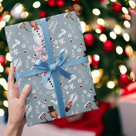 Roligt god jul illustration foto snögubbe presentpapper