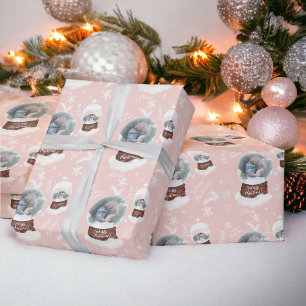 Roligt god jul illustrerar fotosnöglob presentpapper