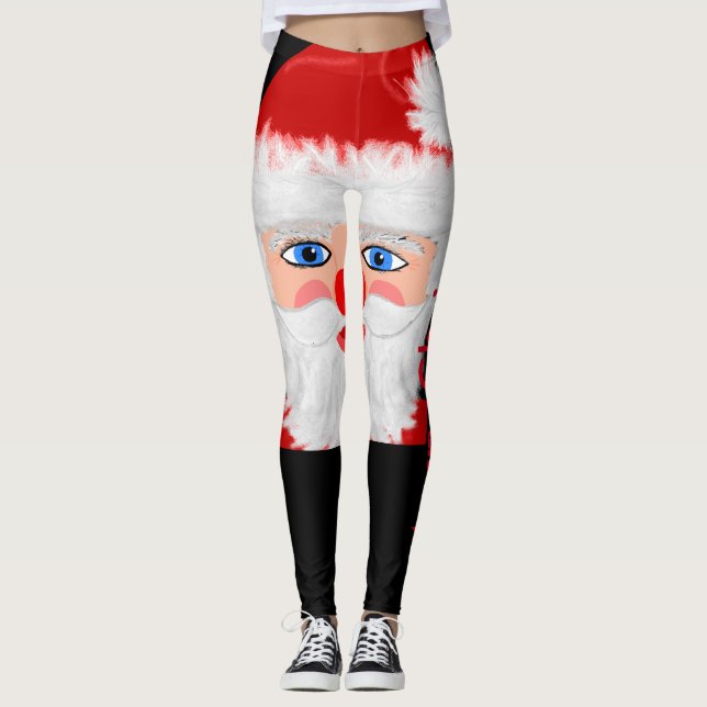 Roligt God jul Jultomten Leggings (Framsida)