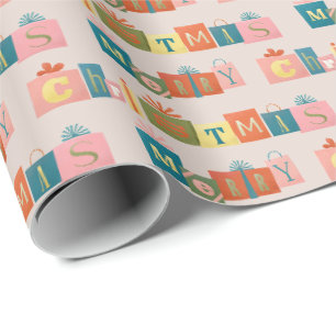 Roligt God jul presenter design Presentpapper