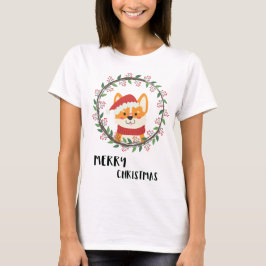 Roligt God jul Santa Puppy T Shirt