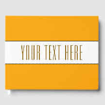 Roligt Golden Gult White Black Rand Din text