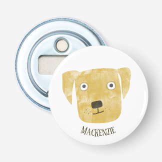 Roligt Golden Labrador Retriever Hund Personlig Flasköppnare