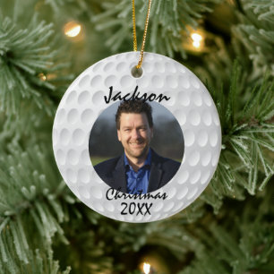 Roligt Golf Boll jul Ceramic Ornamic Ornament