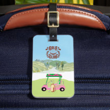 Roligt Golf Cart Klubb League Logotyp Bag