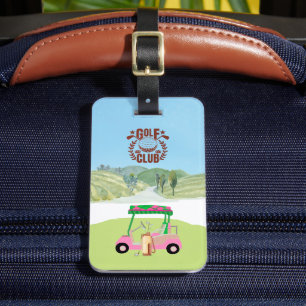 Roligt Golf Cart Klubb League Logotyp Bag Bagagebricka