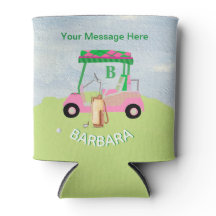 Roligt Golf Cart Message Monogram Namn