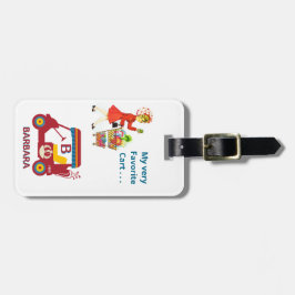 Roligt Golf Cart Monogram Namn Bag Bagagebricka