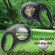 Roligt Golf Course Hund Photo Retractable Pet Leas