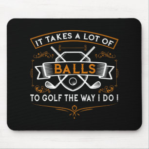 Roligt Golf Det tar Bollar Julafton Gift Idea för Musmatta