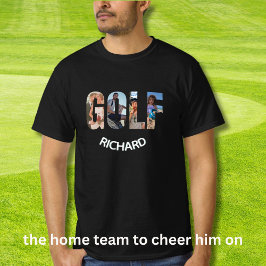 Roligt Golf Four Photos Namn T Shirt