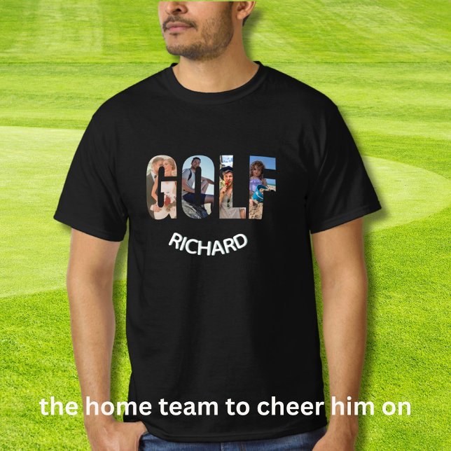 Roligt Golf Four Photos Namn T Shirt (Skapare uppladdad)