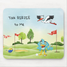 Roligt Golf Mouse Pad Talk Birdie till mig