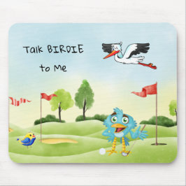 Roligt Golf Mouse Pad Talk Birdie till mig Musmatta