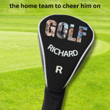Roligt Golf Photo Message Monogram Namn