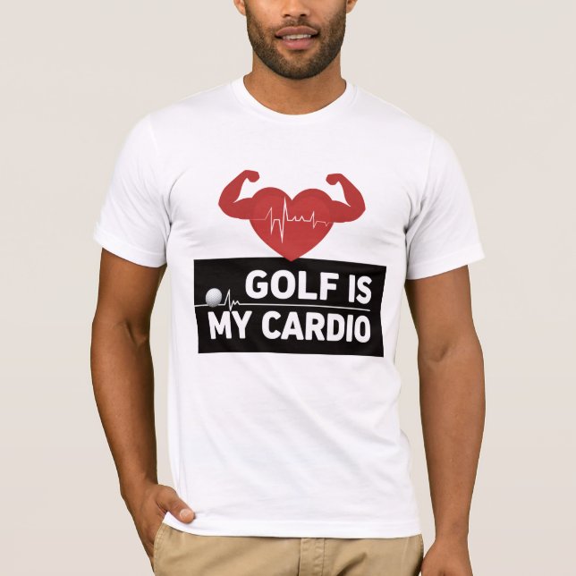 Roligt golfberoende för golfare t shirt (Framsida)