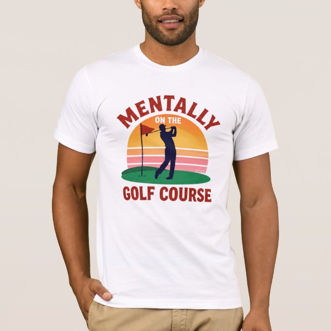 Roligt golfberoende för golfare t shirt (Framsida)