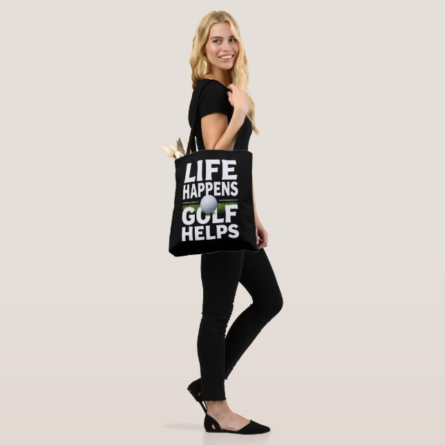 Roligt golfberoende för golfare tygkasse (På modell)