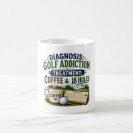 Roligt golfcitat för golfare kaffemugg