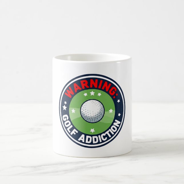 Roligt golfcitat om golfare  kaffemugg (Center)