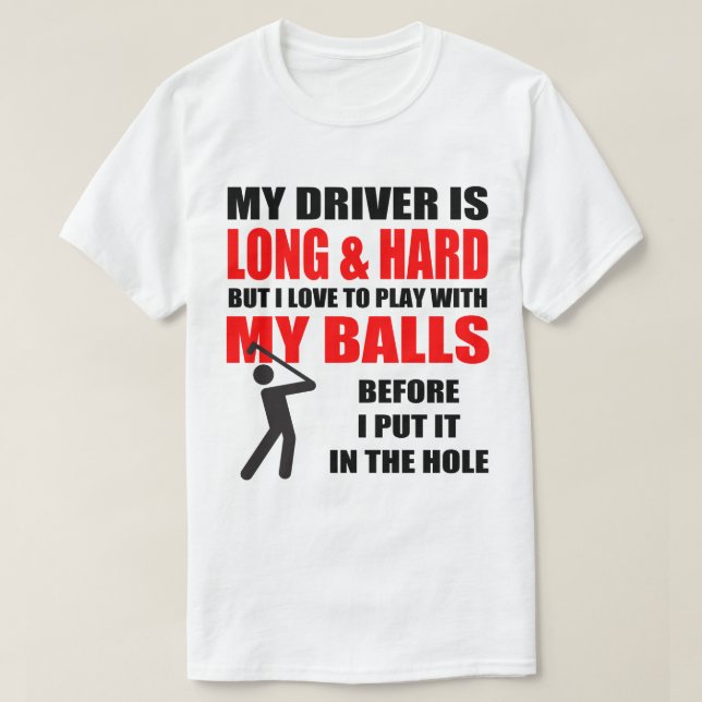 Roligt Golfskämt Tee (Design framsida)