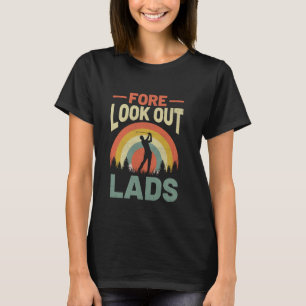 Roligt golfspelare bröllopsfest svensexa skämt t shirt